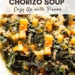 Hearty Spicy Chorizo Soup Pinterst Pin