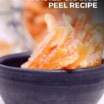 The Best Candied Orange Peel Pinterest Pin