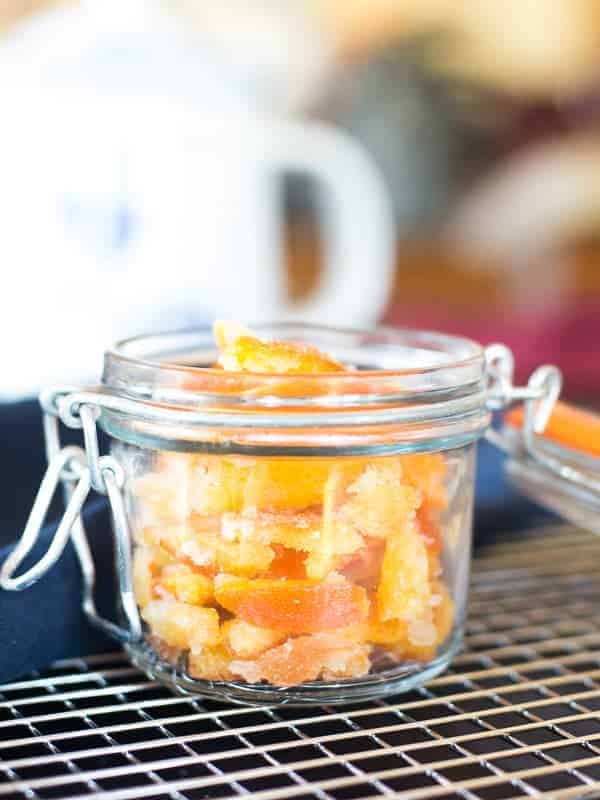 store the candied orange peel in an airtight container.