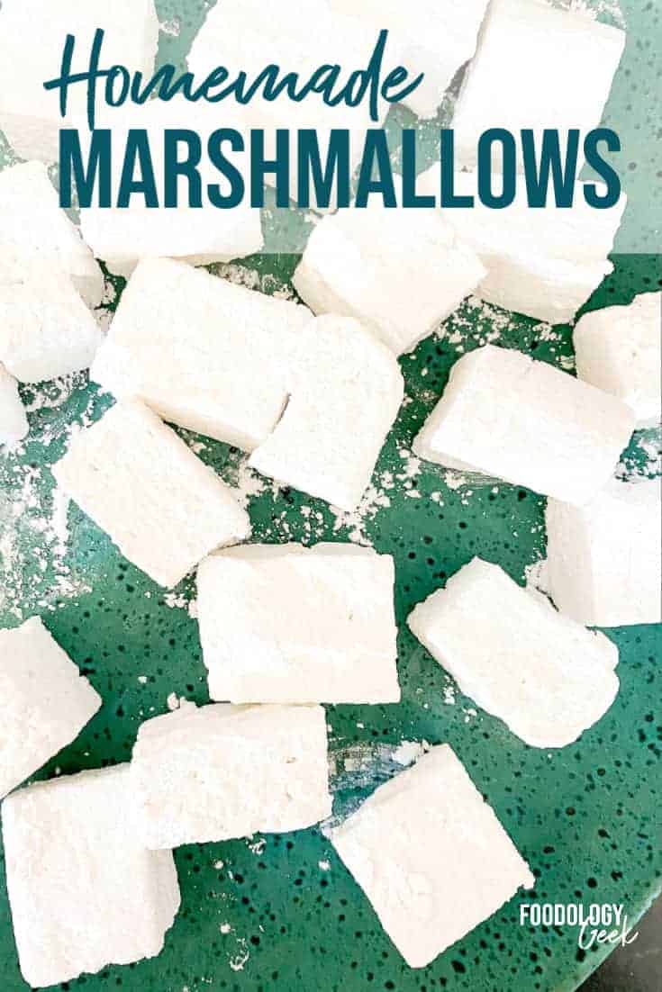 homemade marshmallows pinterest image | foodology geek