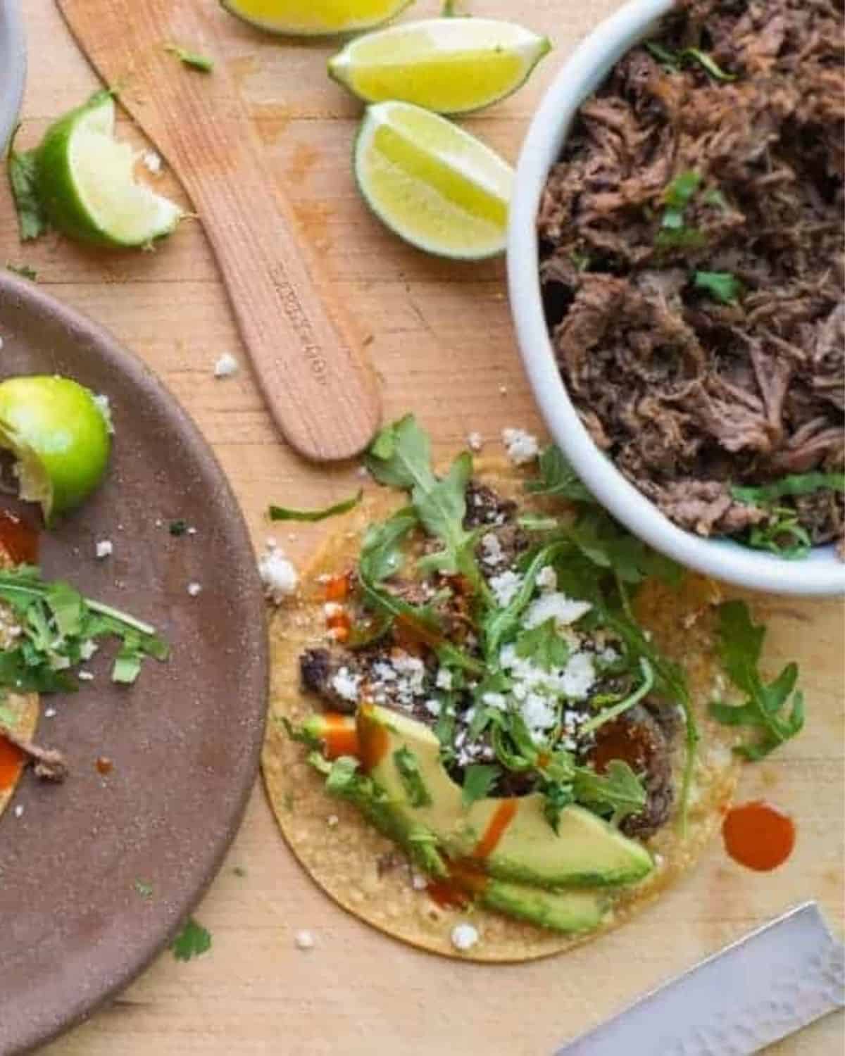 shredded beef for tacos or burritos