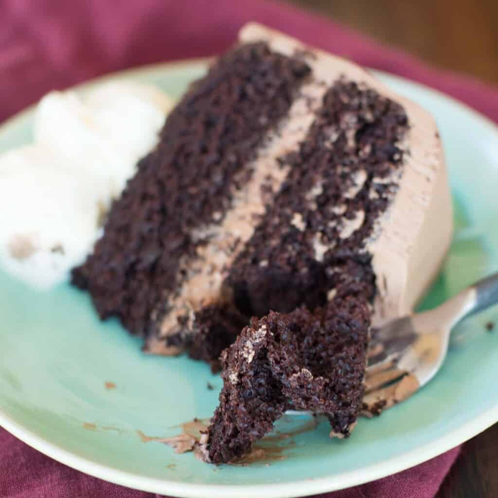the ultimate mocha cake with fluffy mocha frosting