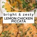 Bright & Zesty Lemon Chicken Piccata Pinterest Pin