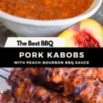 The Best BBQ Pork Kabobs Pinterest Pin