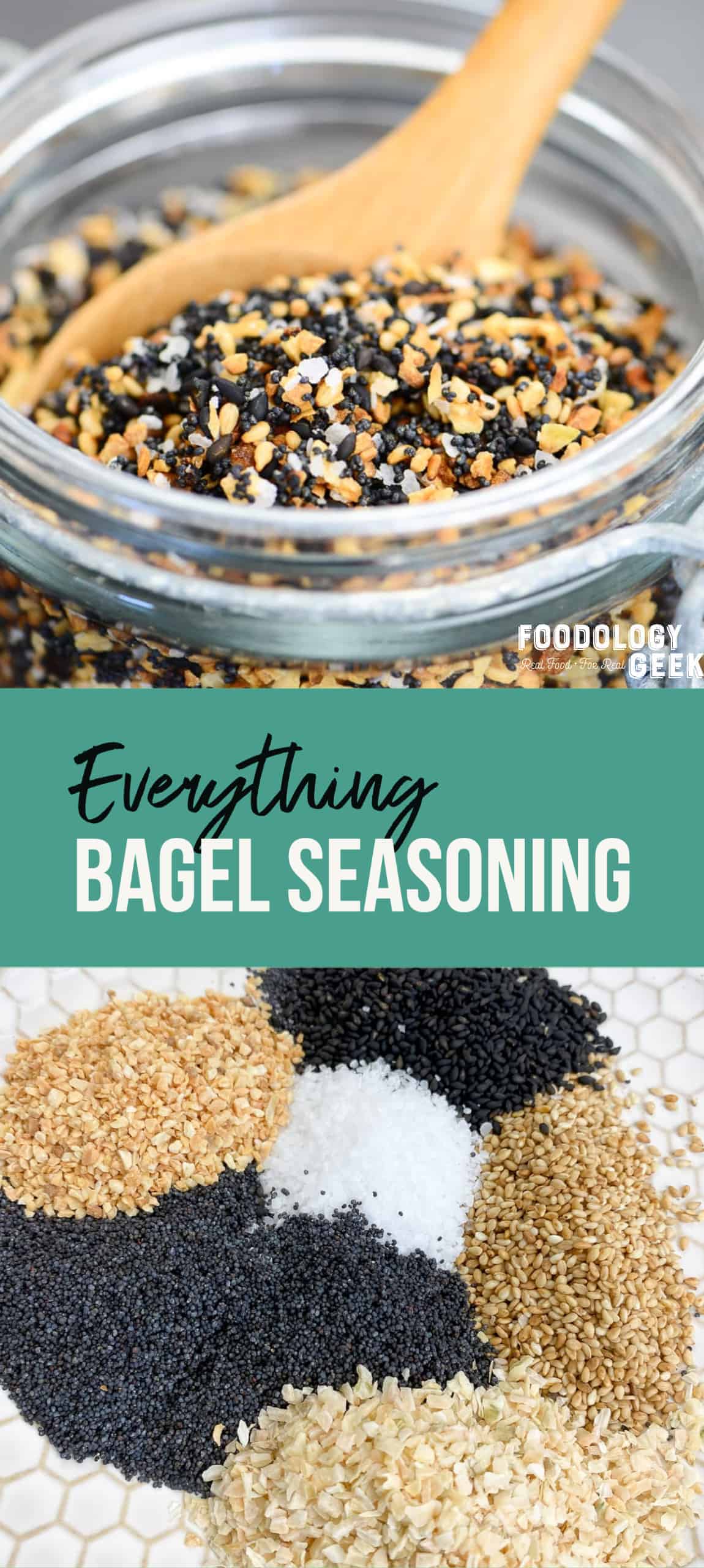 make your own everything bagel topping | foodology geek