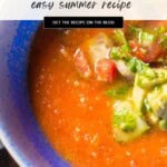 Easy Gazpacho Pinterest Pin