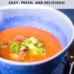 Gazpacho with Avocado Relish Pinterest Pin