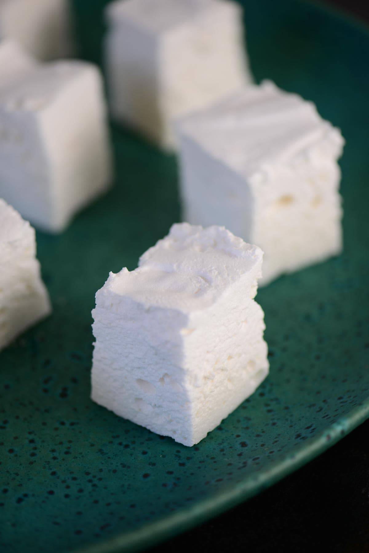 sugar free marshmallows on a plate