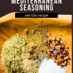 Easy Homemade Mediterranean Seasoning Pinterest Pin