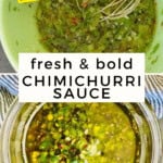 Fresh Chimichurri Sauce Pinterest Pin