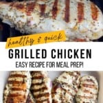 Healthy Grilled Chicken Recipe Pinterest Pin