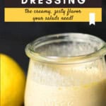 Lemon Tahini Dressing Pinterest Pin