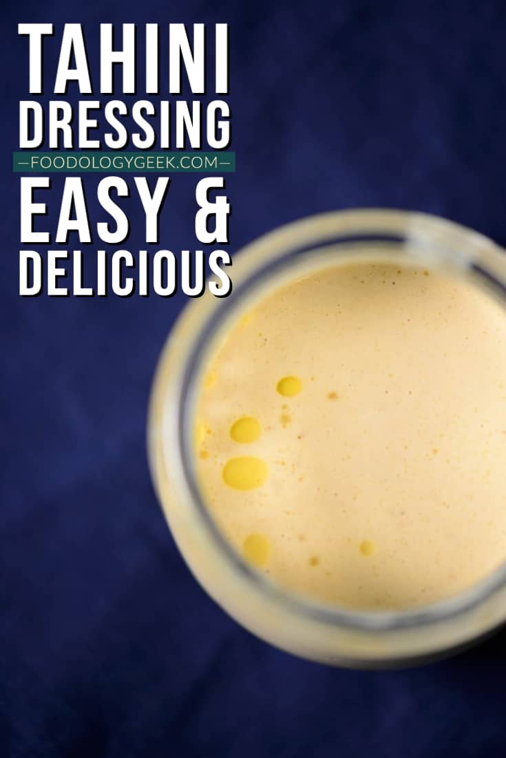 tahini dressing pinterest image