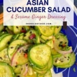 Asian Cucumber Salad Pinterest Pin