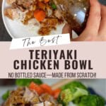 The Best Teriyaki Chicken Bowls Pinterest Pin