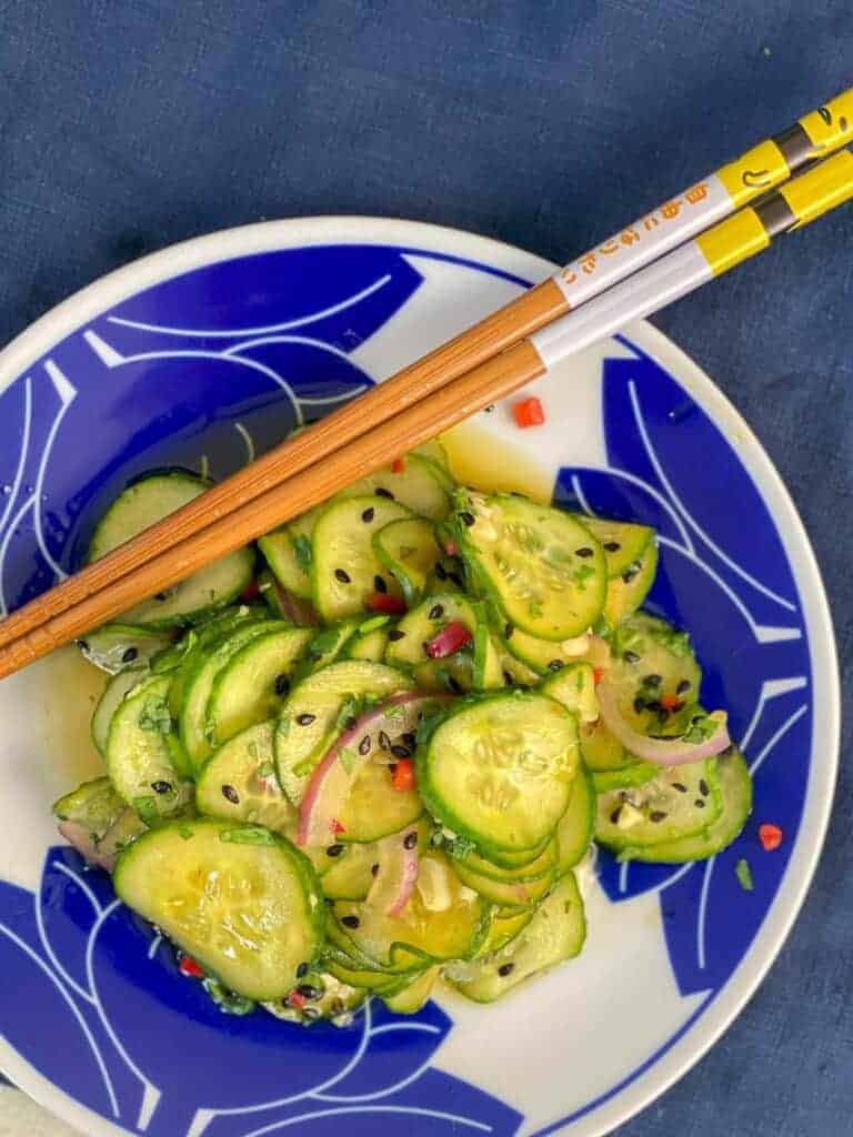 spicy asian cucumber salad recipe