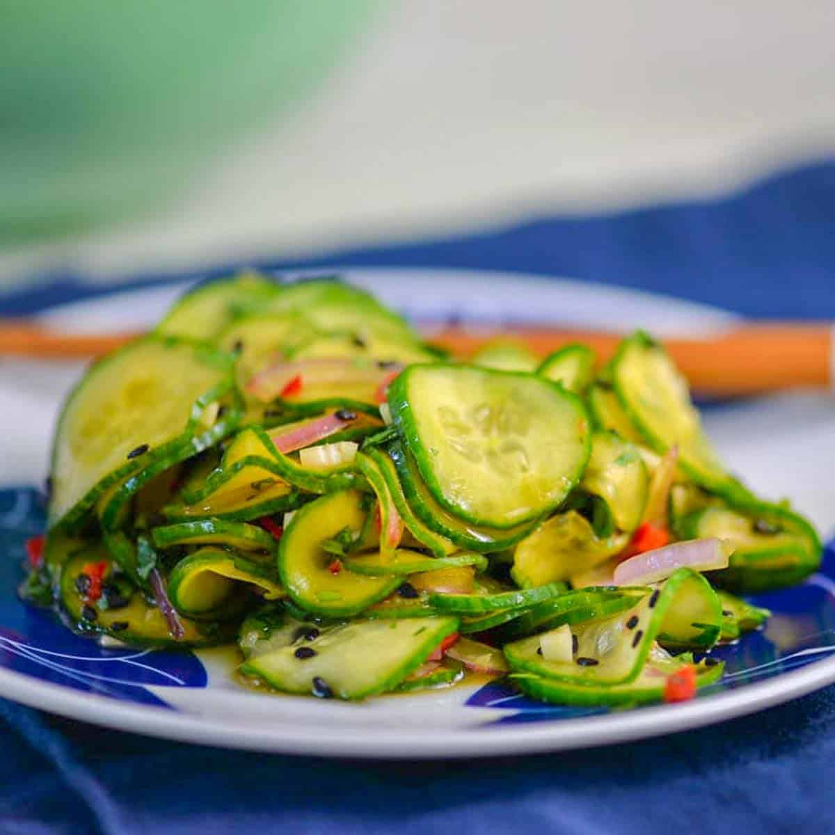 Cucumber Salad Recipe (Spicy Asian Style)