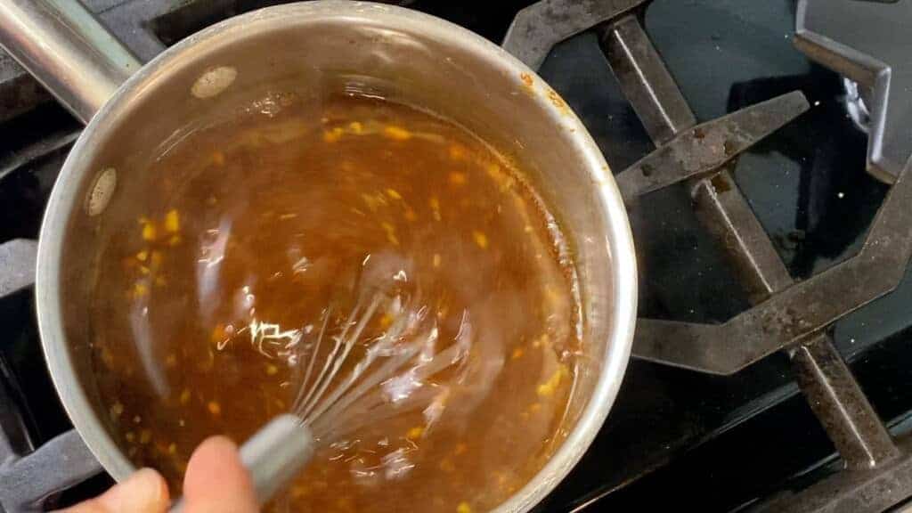 teriyaki sauce, whisk continuously while the sauce thickens