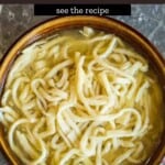 Homemade Dumpling Noodles Pinterest Pin