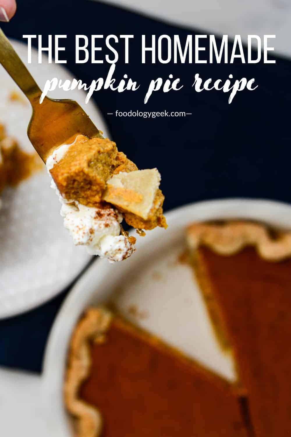 pumpkin pie recipe pinterest image