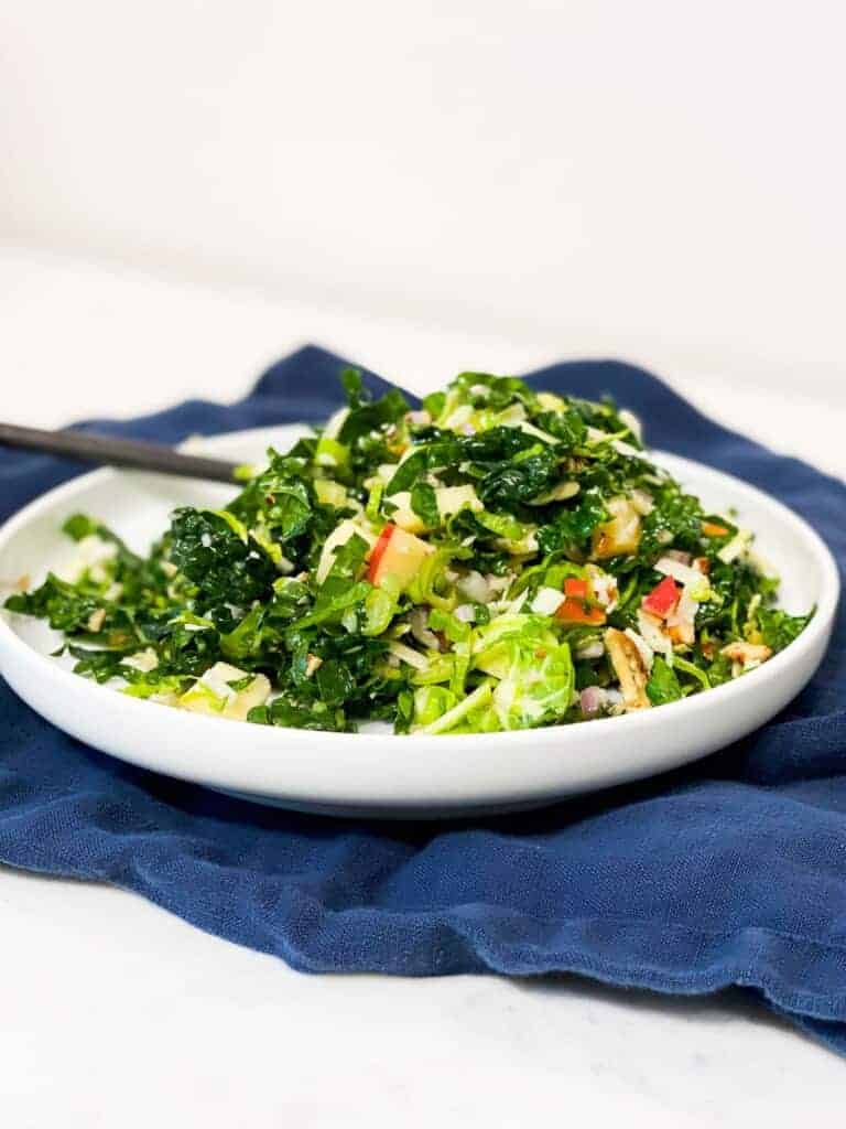 apple and kale fall harvest salad recipe