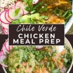 Chile Verde Chicken Meal Prep Pinterest Pin