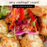Easy Thai chicken meatballs Pinterest Pin