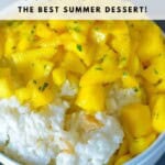Fresh Mango Coconut Rice Pinterest Image