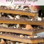 easy holiday butter toffee, pinterest