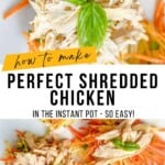 how to make shredded chicken Pinterest Pin