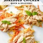 keto instant pot shredded chicken Pinterest Pin