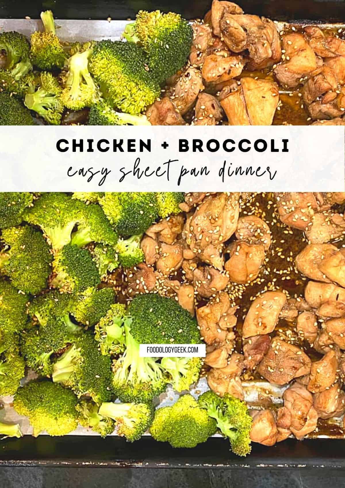 chicken and broccoli sheet pan dinner