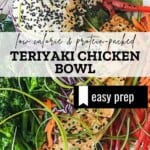 Low-Calorie Teriyaki Chicken Bowl Pinterest Pin
