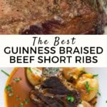 The Best Guinness Braised Beef Short Ribs Pinterest Pin