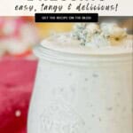 Easy Blue Cheese Dressing Pinterest Pin