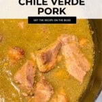 Homemade Chile Verde Pork Pinterest Pin