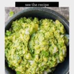 Homemade Guacamole Dip Pinterest Pin