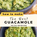 How to Make The Best Guacamole Pinterest Pin