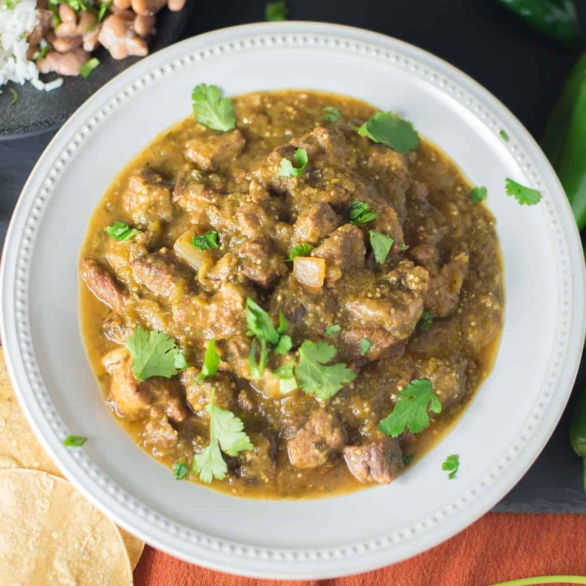 Chile Verde Pork w/ Hatch Chile Sauce