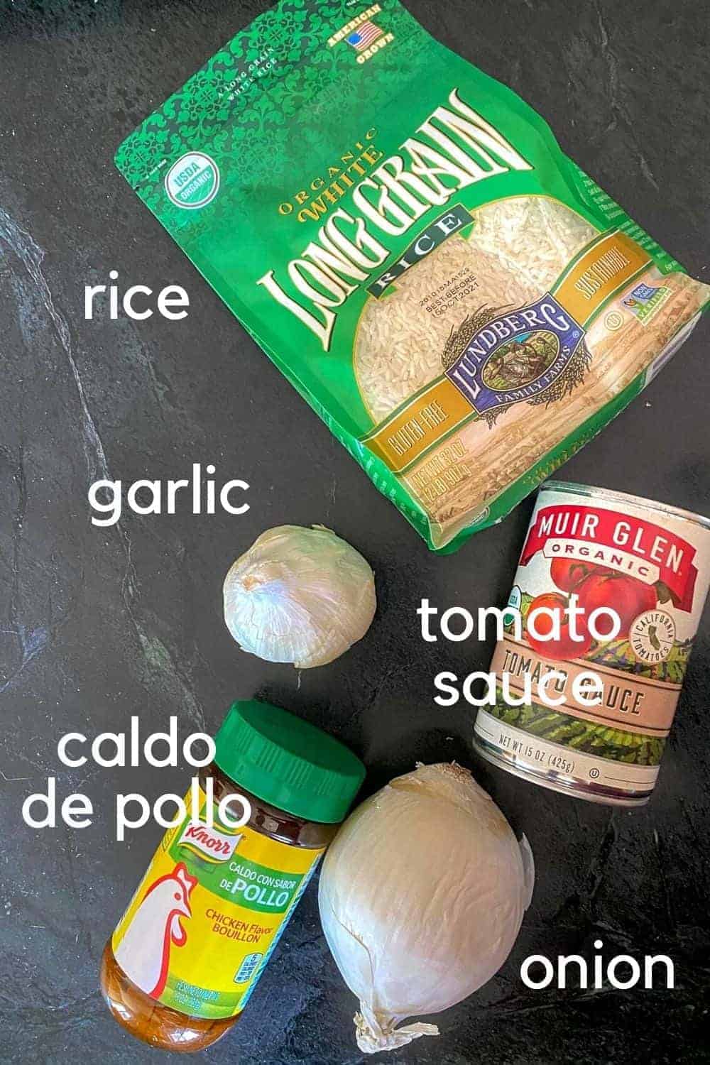 ingredients for mexican rice