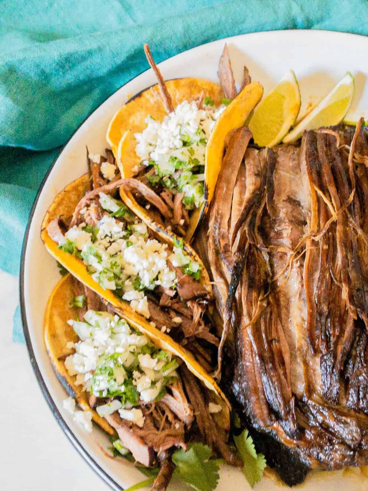 the most amazing brisket tacos