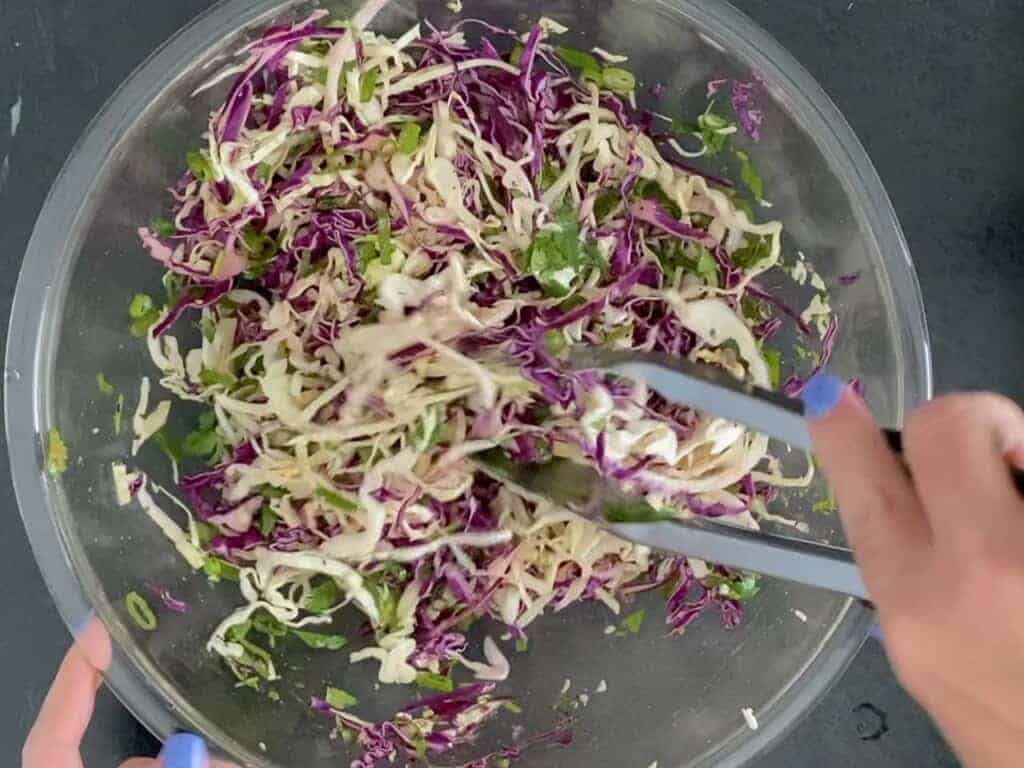 toss the slaw to combine