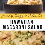 Authentic Hawaiian Macaroni Salad Pinterest Pin