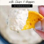 Kimchee Dip with Chips &n Veggies Pinterest Pins