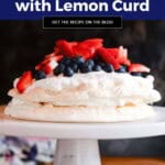 The Perfect Berry Pavola with Lemon Curd Pinterest Pin