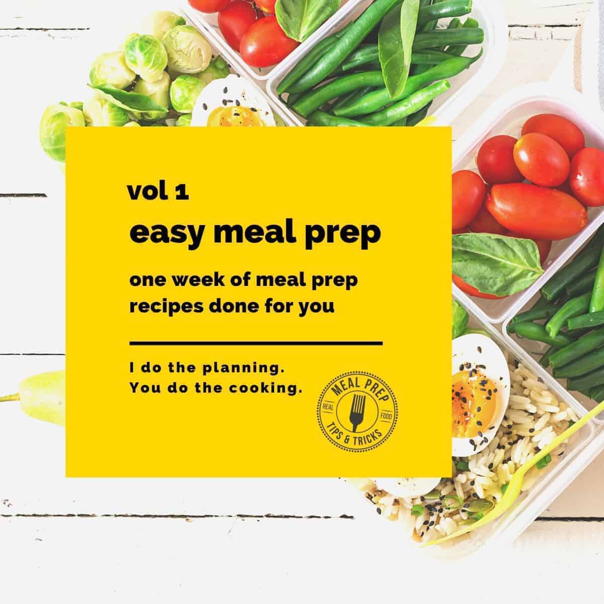 easy meal prep plan vol 1 cover image