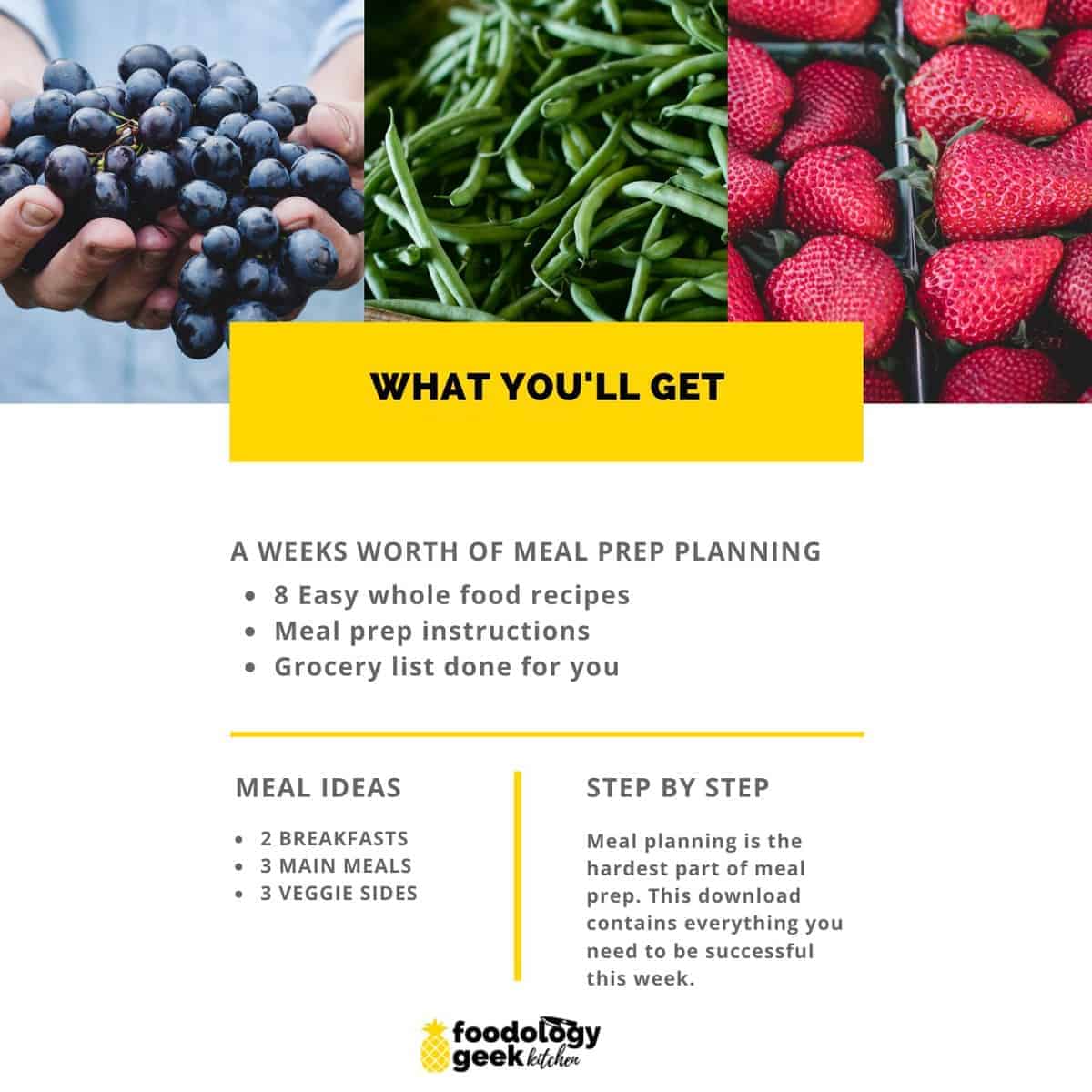 easy meal prep plan vol 1 what you get