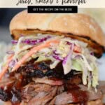 Juicy Smoked Pulled Pork Pinterest Pin