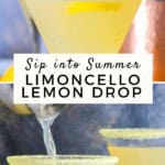 Limoncello Lemon Drop Pinterest Pin
