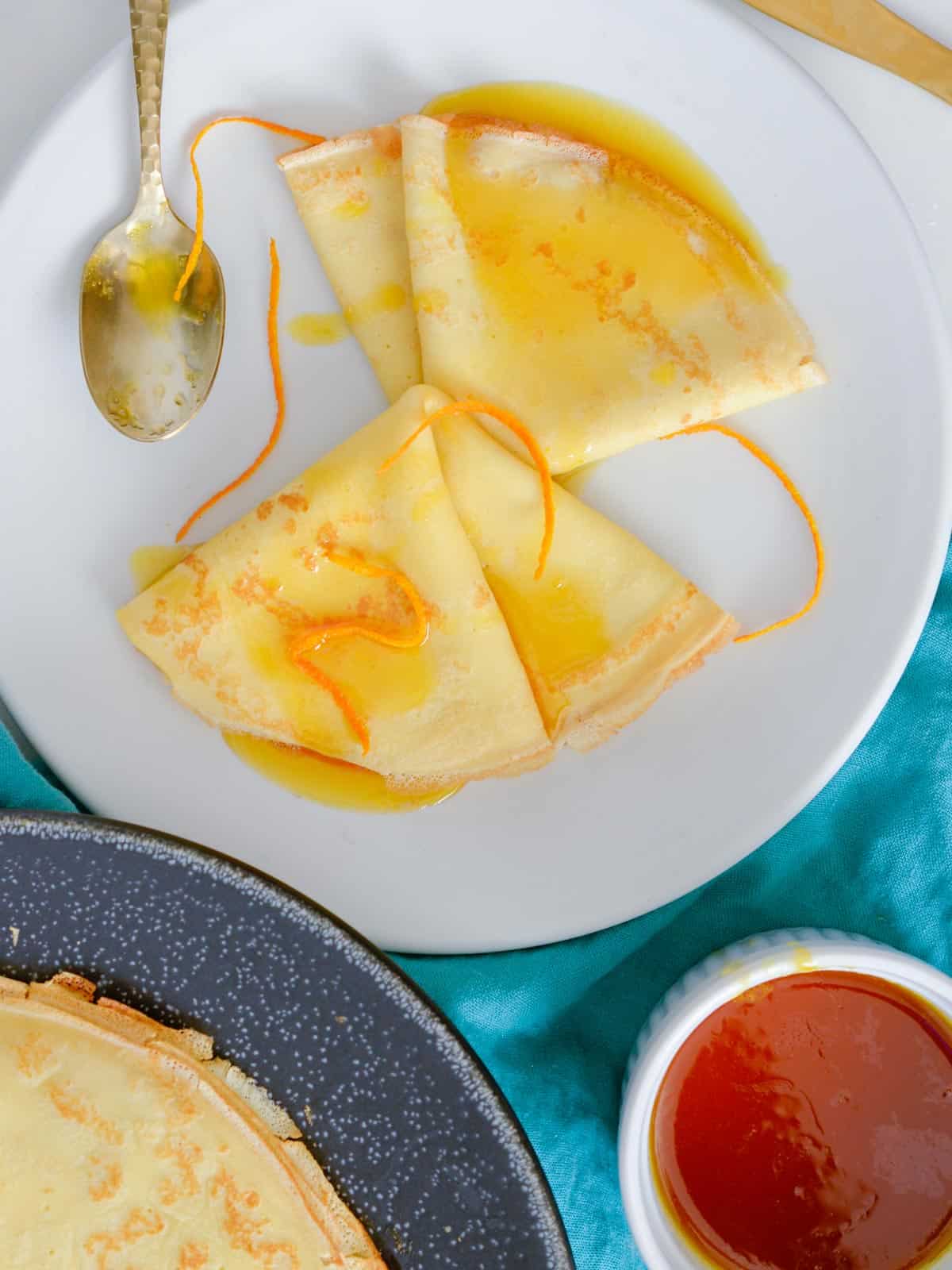 french crepes with grand marneir orange sauce